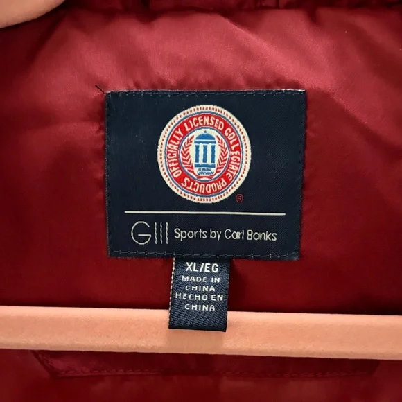 NWT Virginia Tech Quilted Vest in Maroon and Orange XL - Picture 8 of 13